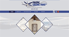 Desktop Screenshot of pacificceilingfans.com